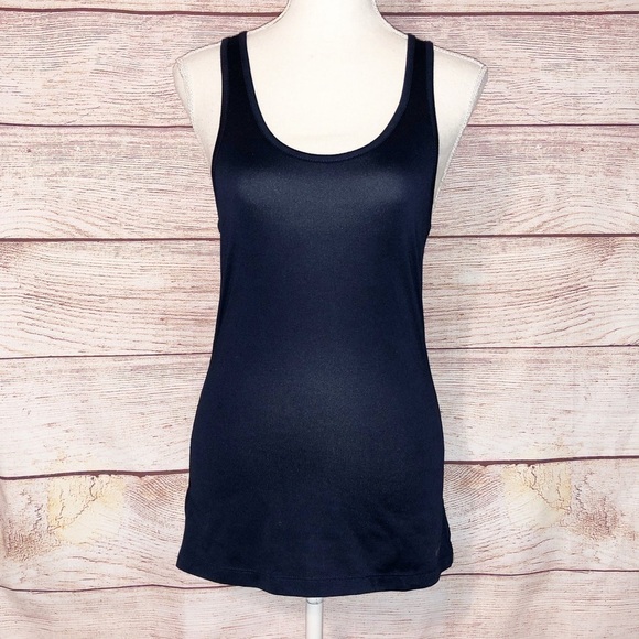 Nike Slim Fit Dri-Fit Navy Blue Racerback Tank Size S - Picture 1 of 9
